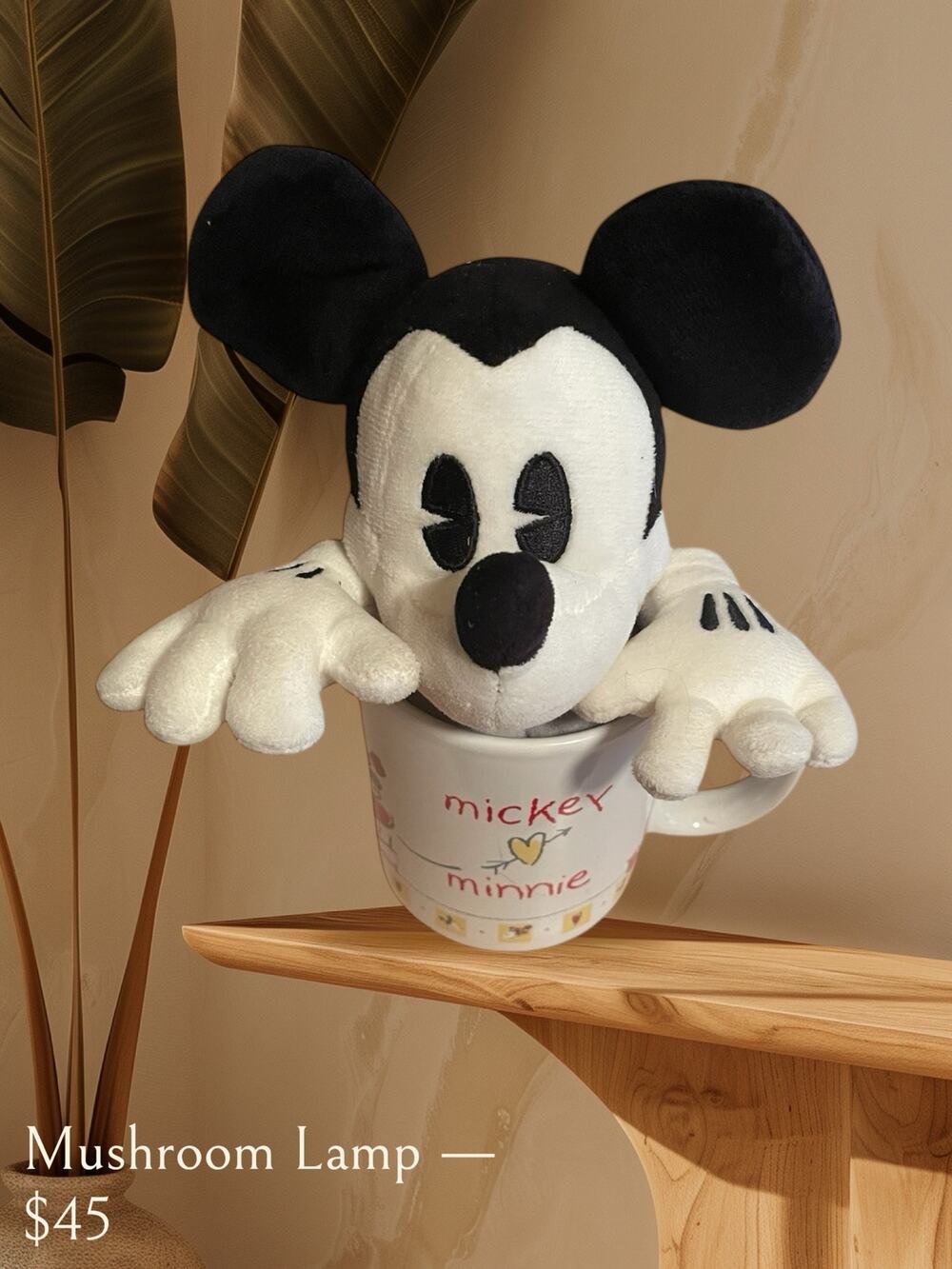 Disney Mickey Loves Minnie Mouse Coffee Mug Valentine's Day and Mickey  Vintage